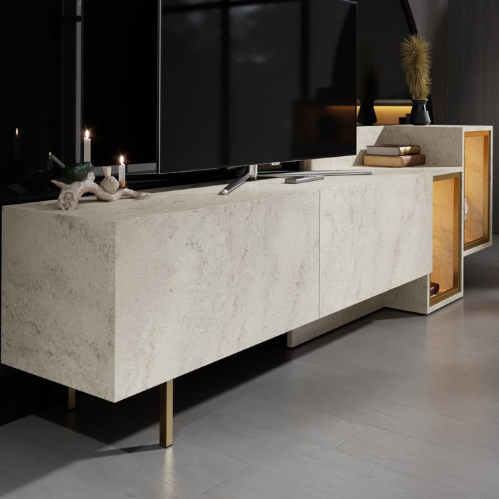 Hanah Home Tenon - Travertino, Gold